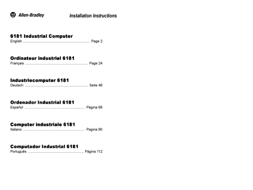 Allen-Bradley 6181 installation instructions