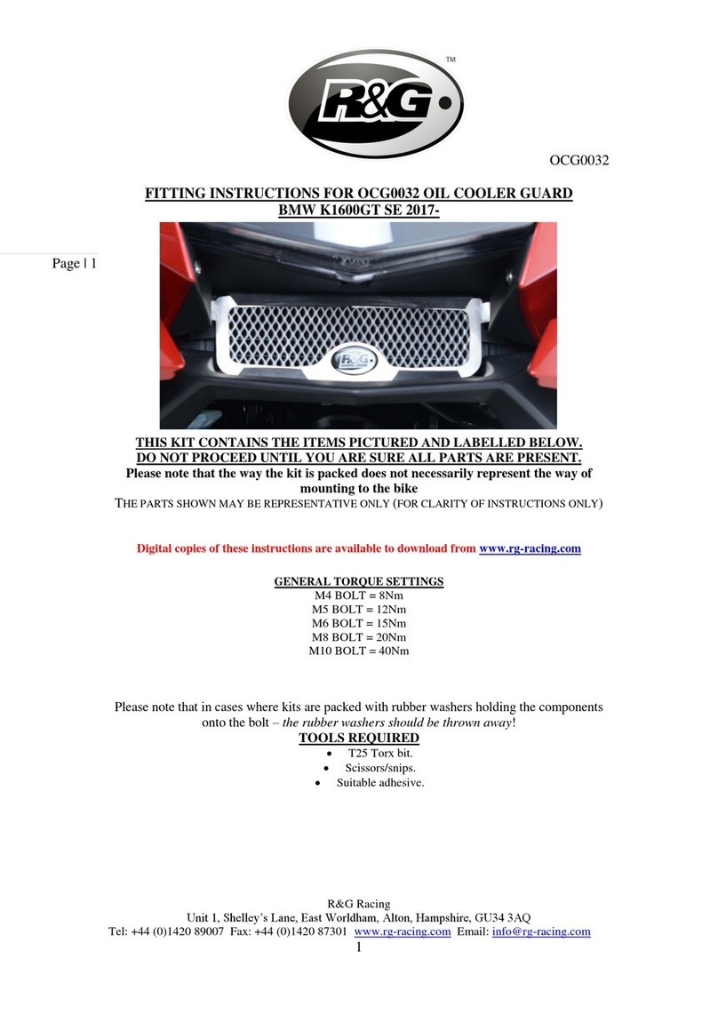 R&G OCG0032 Series Fitting instructions