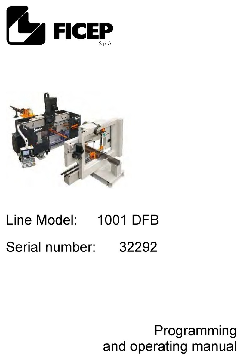 FICEP 1001 DFB Programming and operating manual