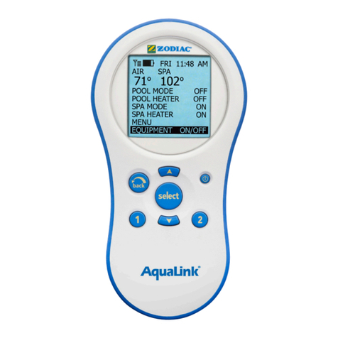 Zodiac AquaLink PDA PS4 owner's manual