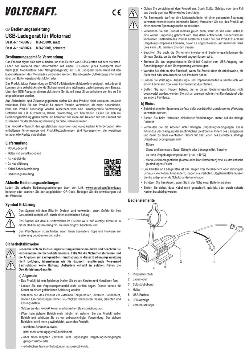 VOLTCRAFT MB-2000M operating instructions