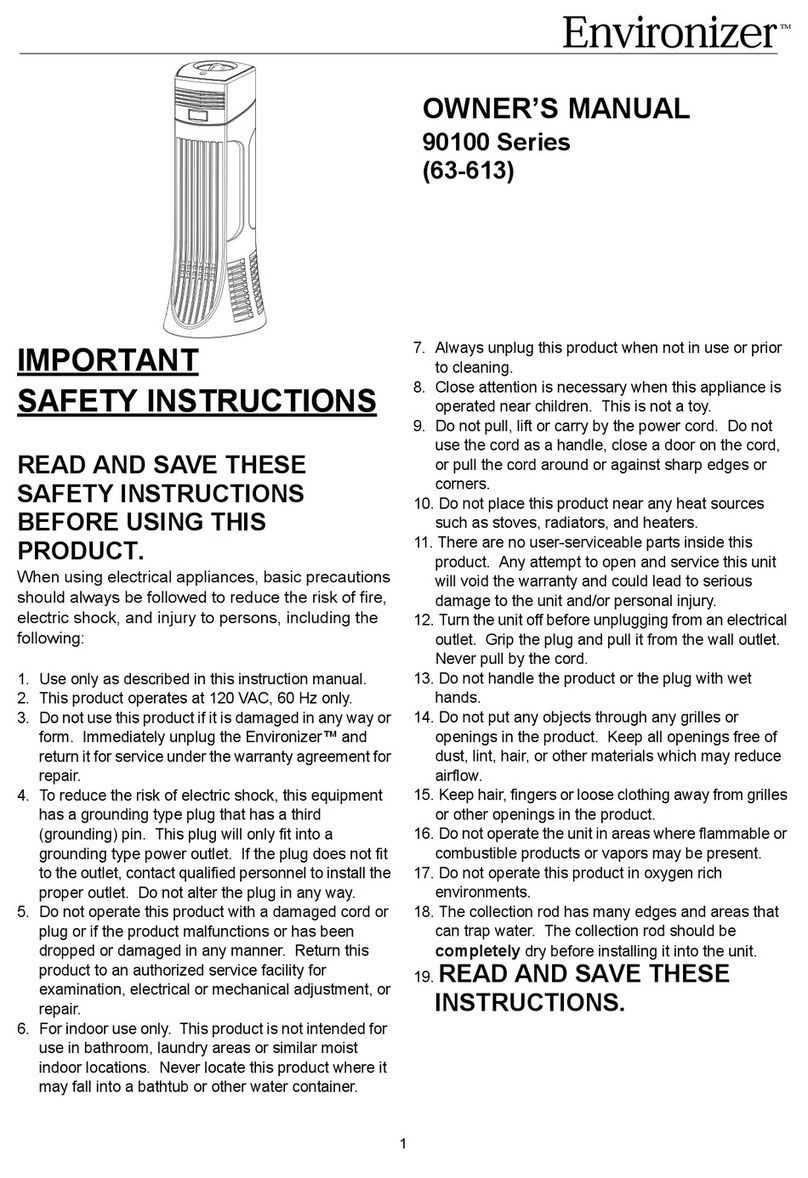 Kaz Environizer 90100 Series User manual