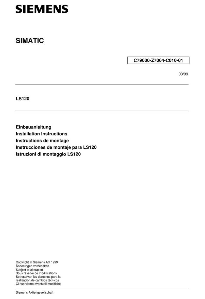 Siemens SIMATIC LS120 User manual