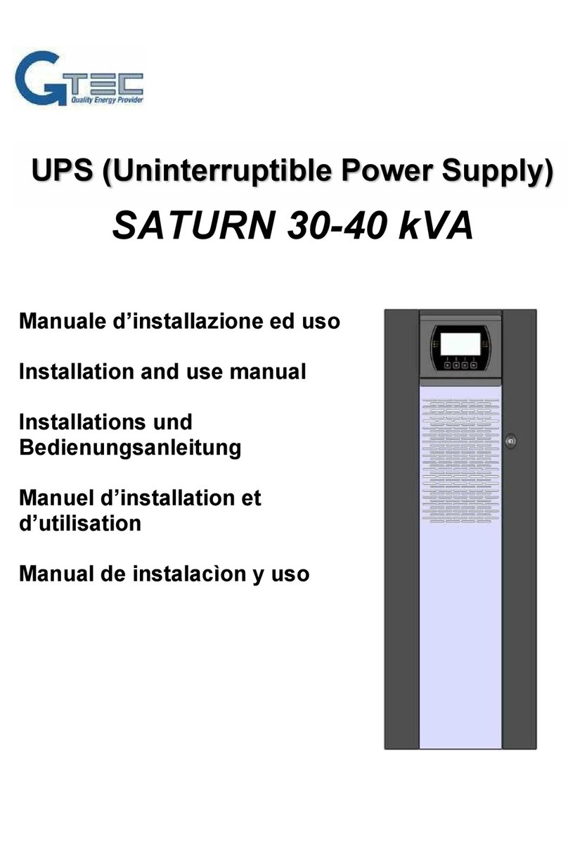 Gtec SATURN Installation and use manual