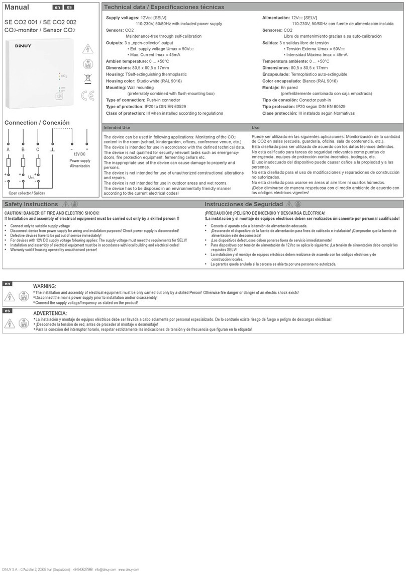DINUY SE CO2 001 User manual