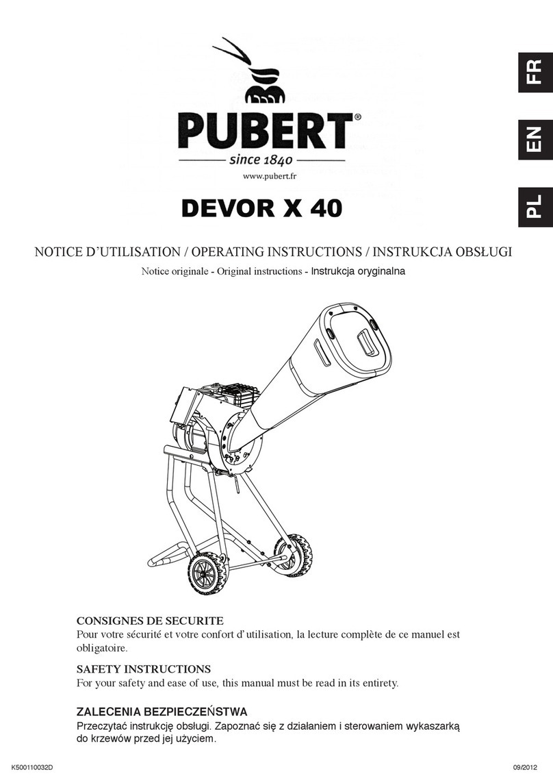 Pubert DEVOR X 40 operating instructions