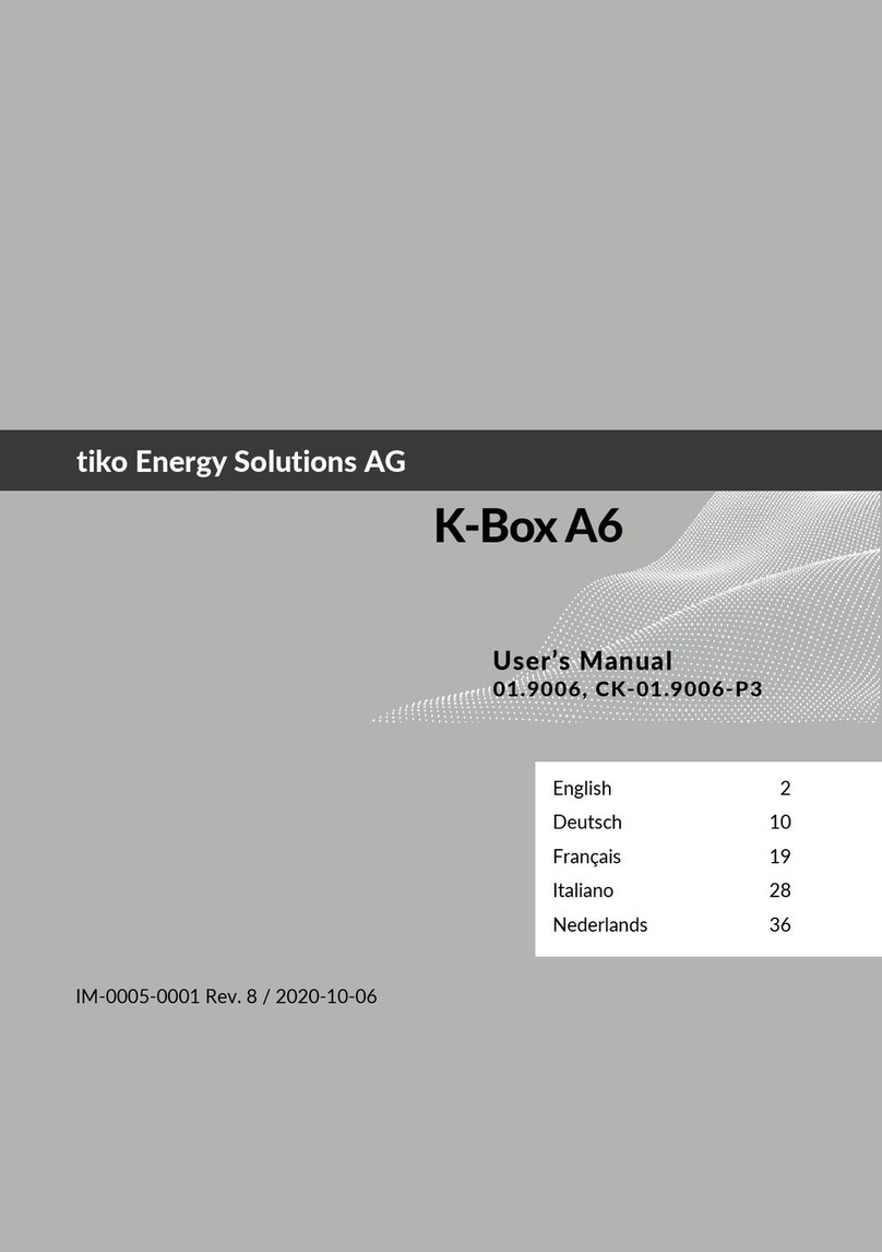 tiko Energy Solutions K-Box A6 User manual