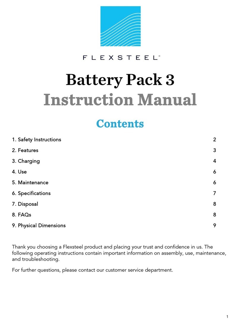 Flexsteel home Battery Pack 3 instruction manual Flexsteel home Battery Pack 3 instruction manual