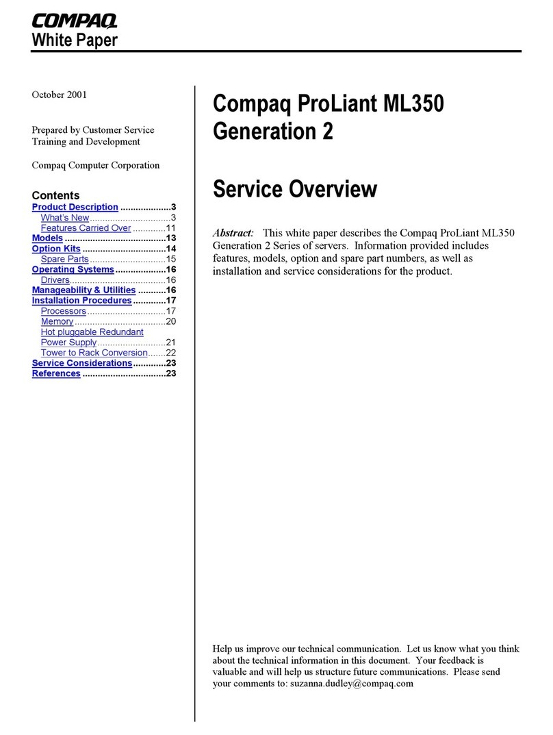 Compaq ProLiant ML350 (G2) Installation guide