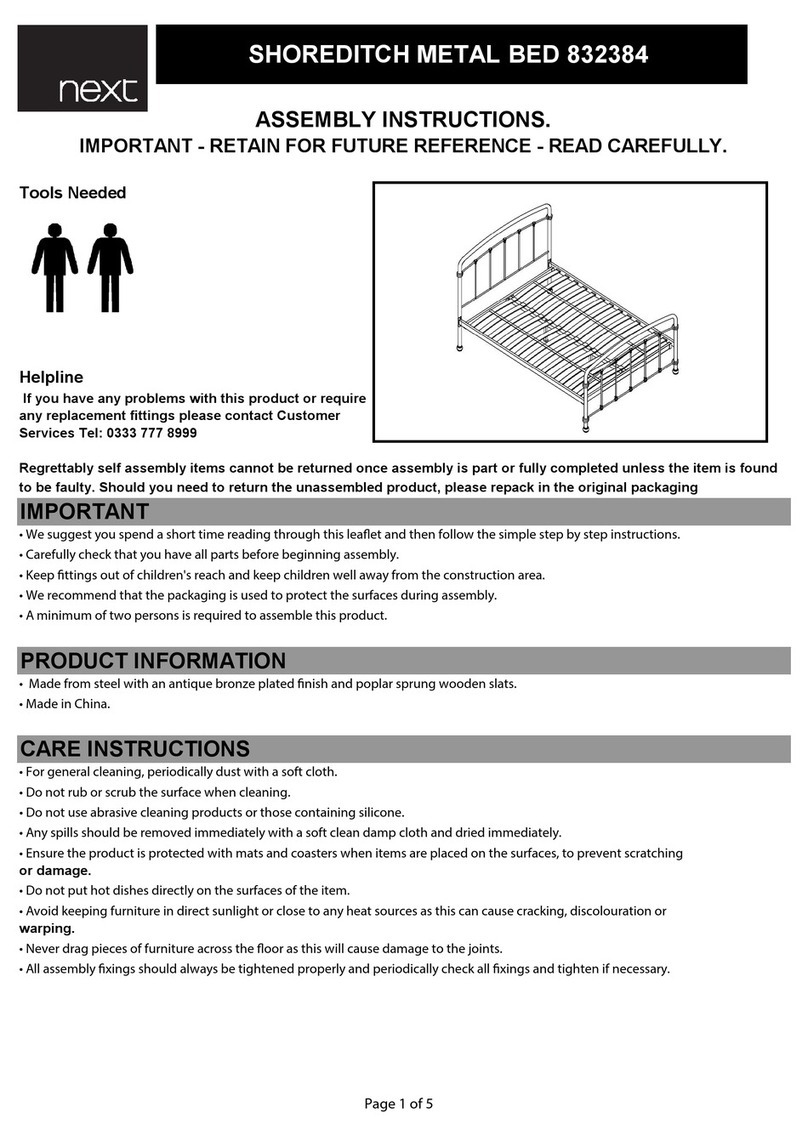 Next SHOREDITCH 832384 User manual Next SHOREDITCH 832384 User manual