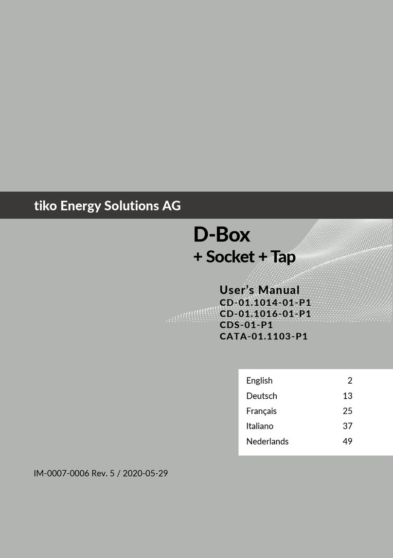 tiko Energy Solutions D-Box + Socket + Tap User manual