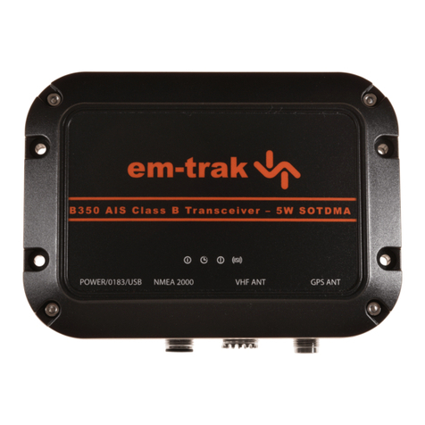 Em-Trak B350 User manual Em-Trak B350 User manual