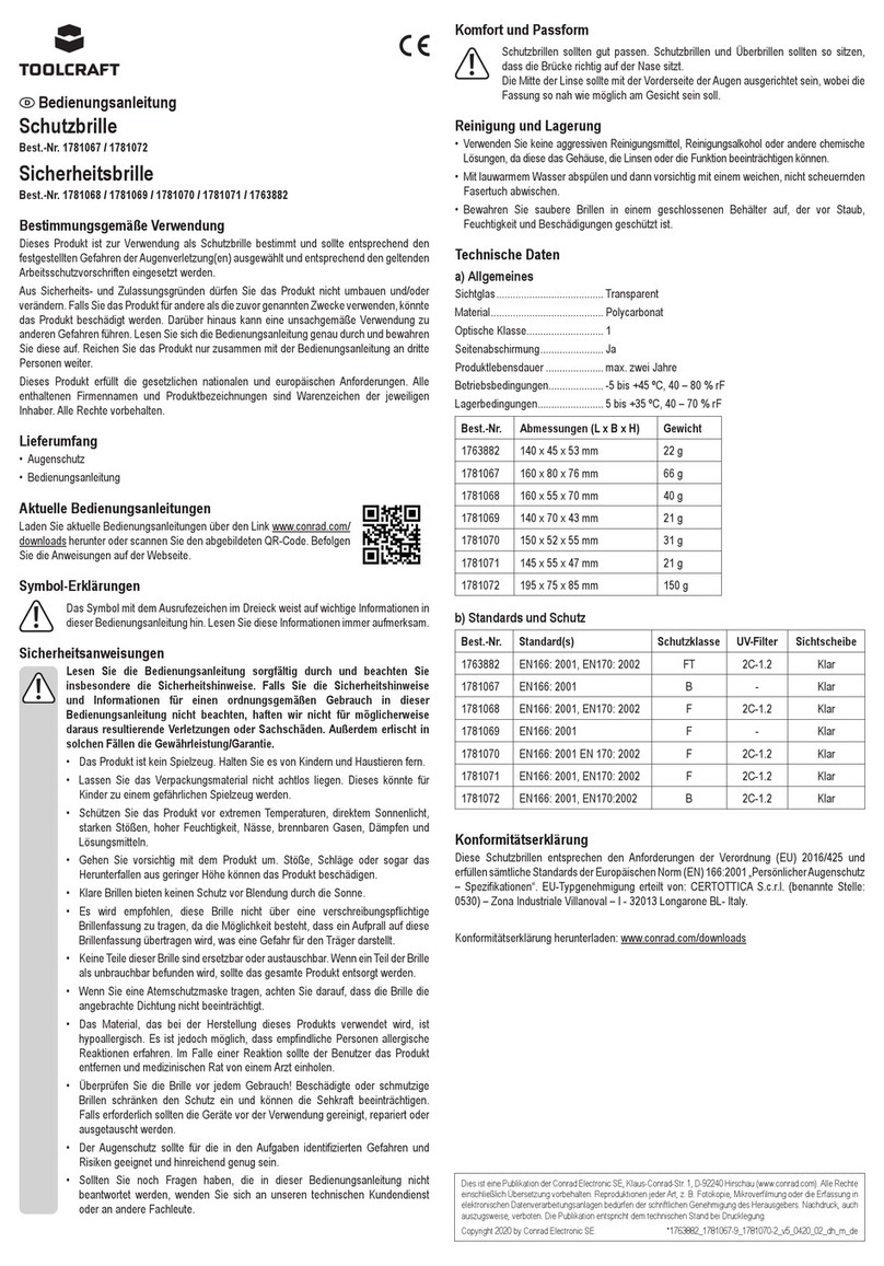 TOOLCRAFT 1781067 operating instructions TOOLCRAFT 1781067 operating instructions