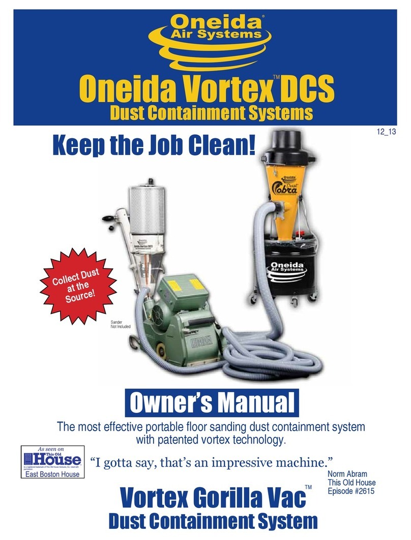Oneida Air Systems Vortex DCS owner's manual