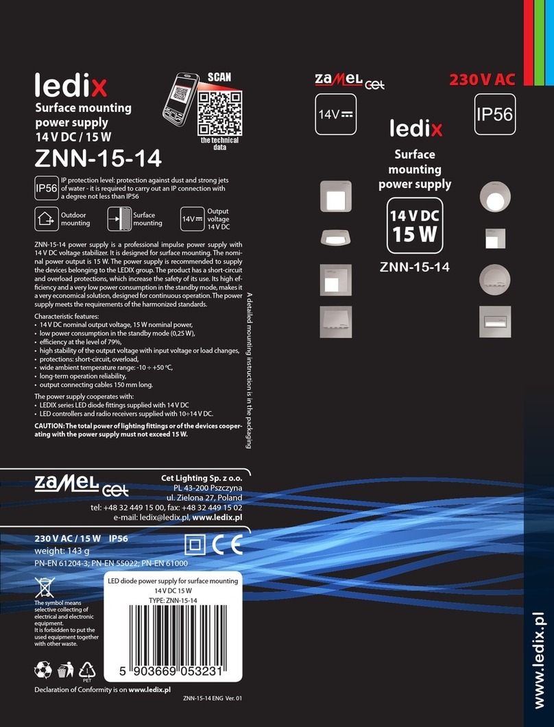 Zamel Cet LediX ZNN-15-14 manual