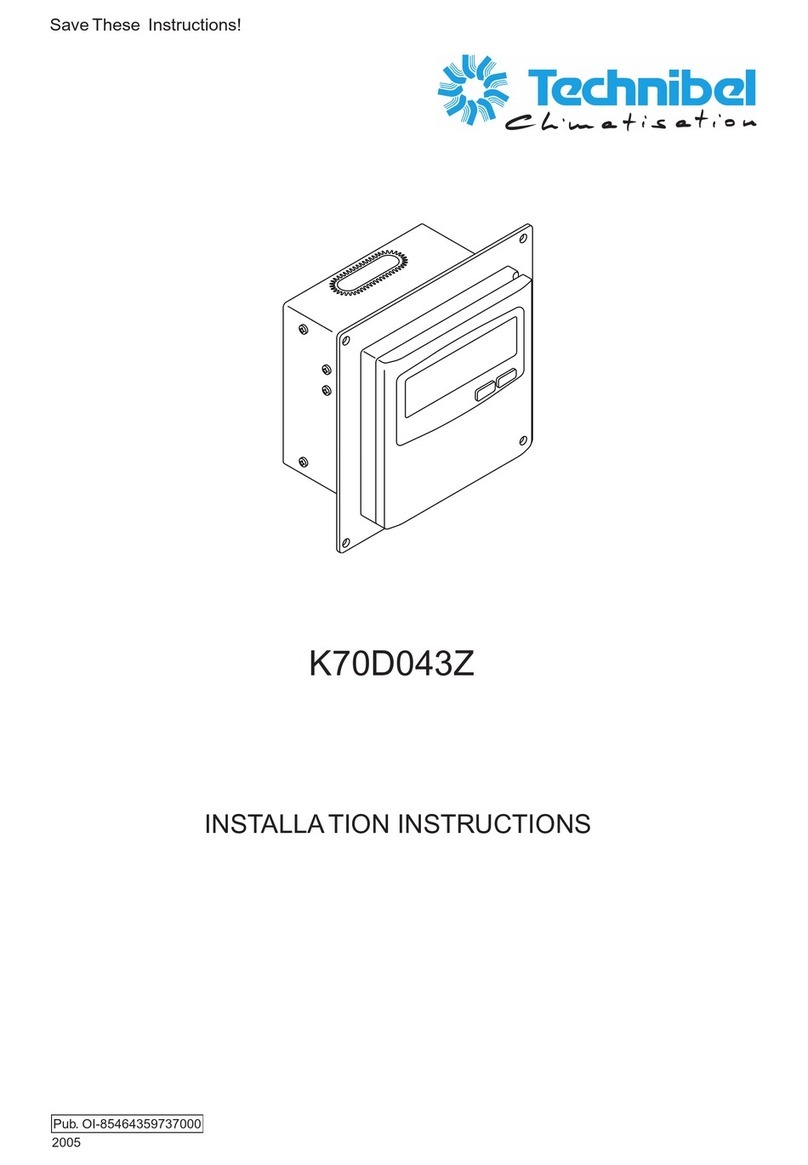 Technibel Climatisation K70D043Z installation instructions