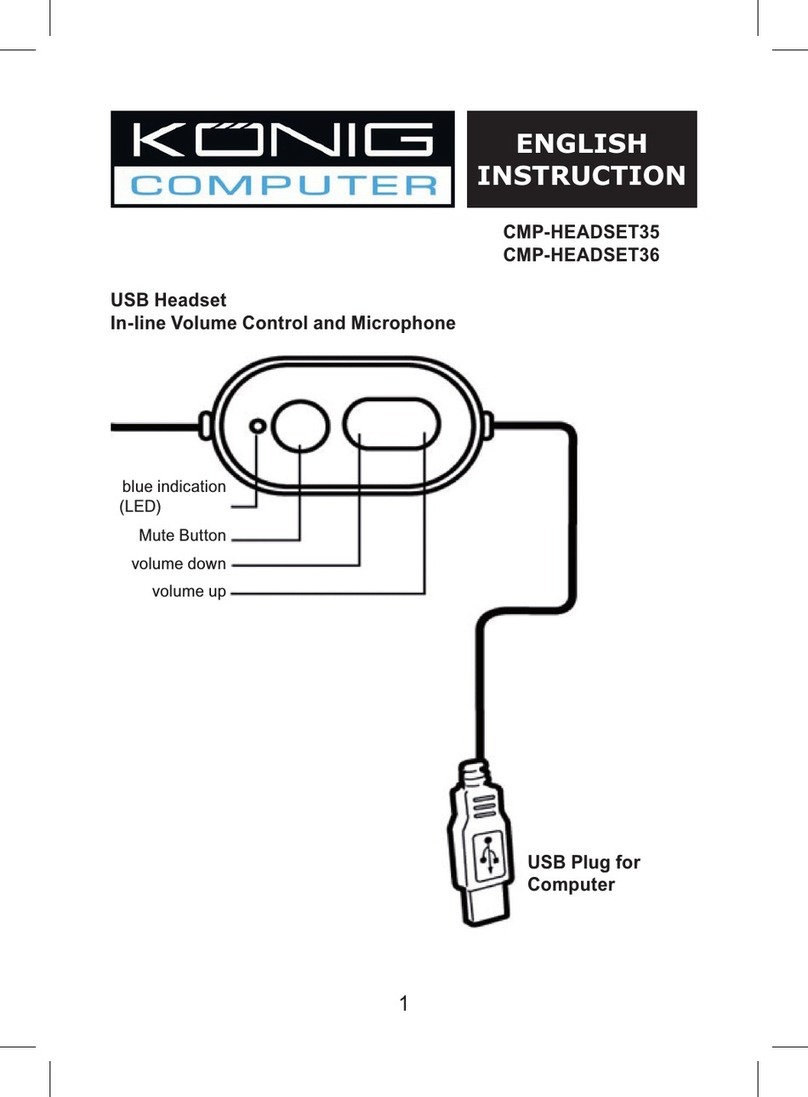 König Electronic CMP-HEADSET35 instructions