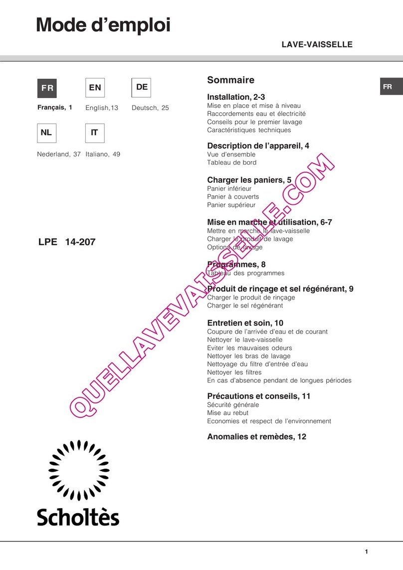 SCHOLTES LPE 14-207 User manual