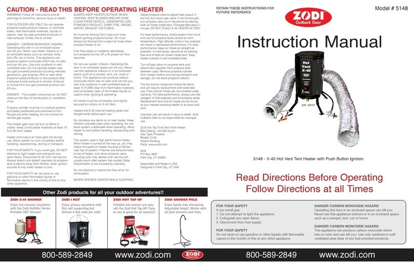 Zodi 5148 instruction manual