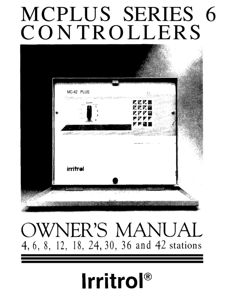 Irritrol MCPLUS Series User manual
