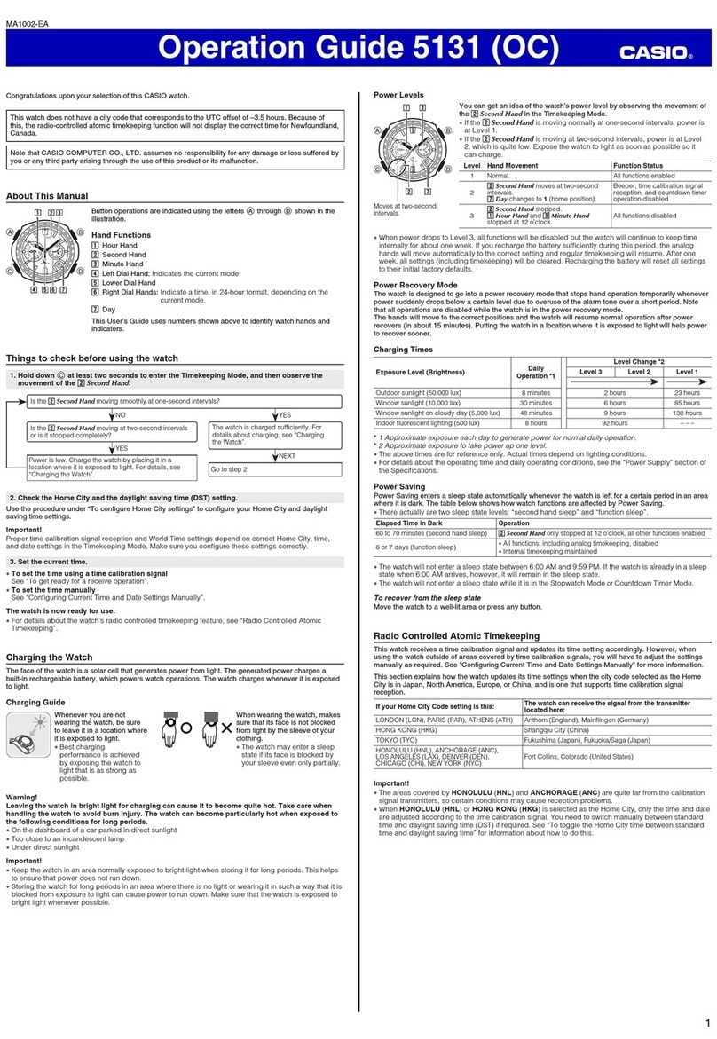 Casio 5131 User manual