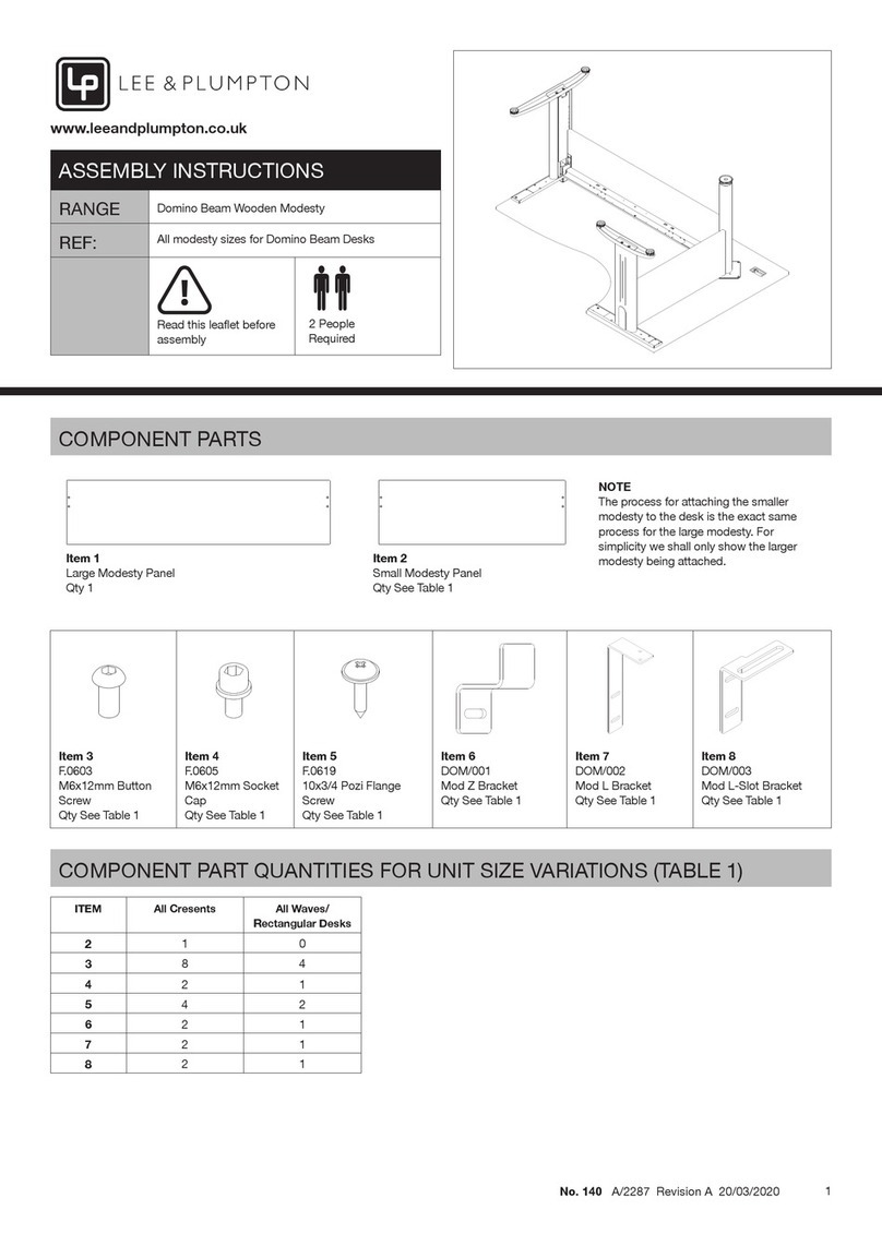 Lee & Plumpton Domino Beam Wooden Modesty User manual Lee & Plumpton Domino Beam Wooden Modesty User manual