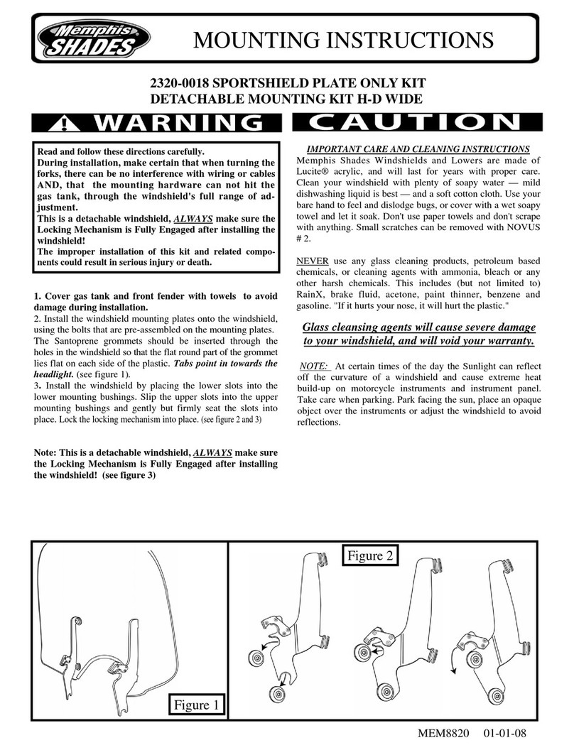 Memphis Shades 2320-0018 Mounting instructions