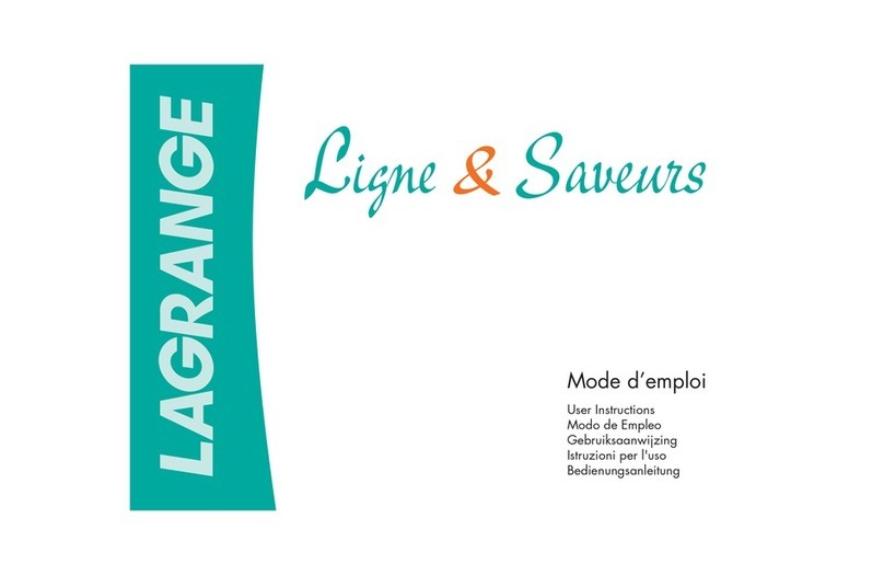 Lagrange Ligne & Saveurs 299901 User instructions