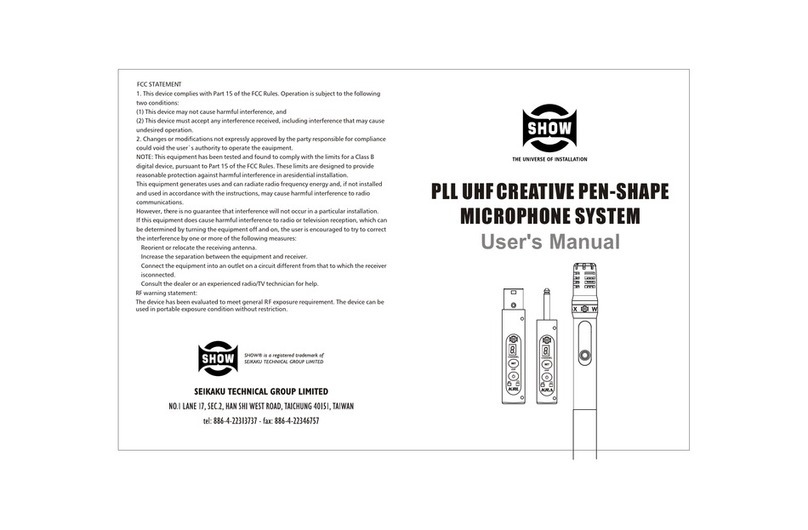 Show WT-X user manual