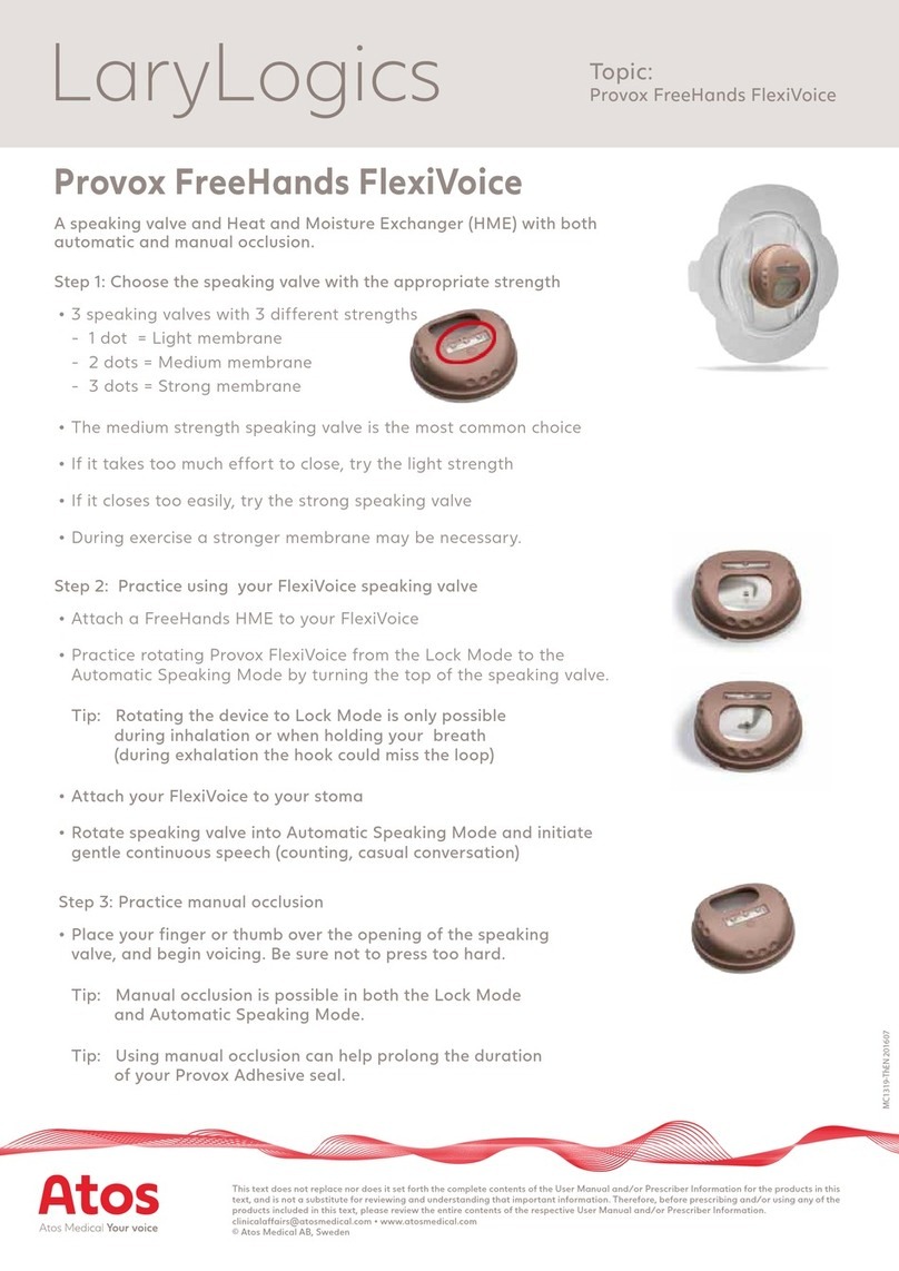 Atos Provox FreeHands FlexiVoice quick start guide
