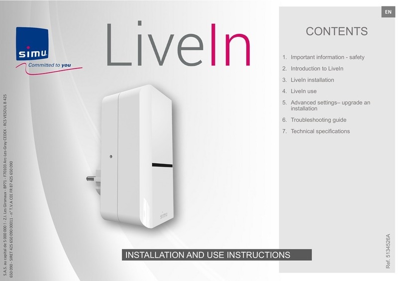 Simu LiveIn Installation and use instructions