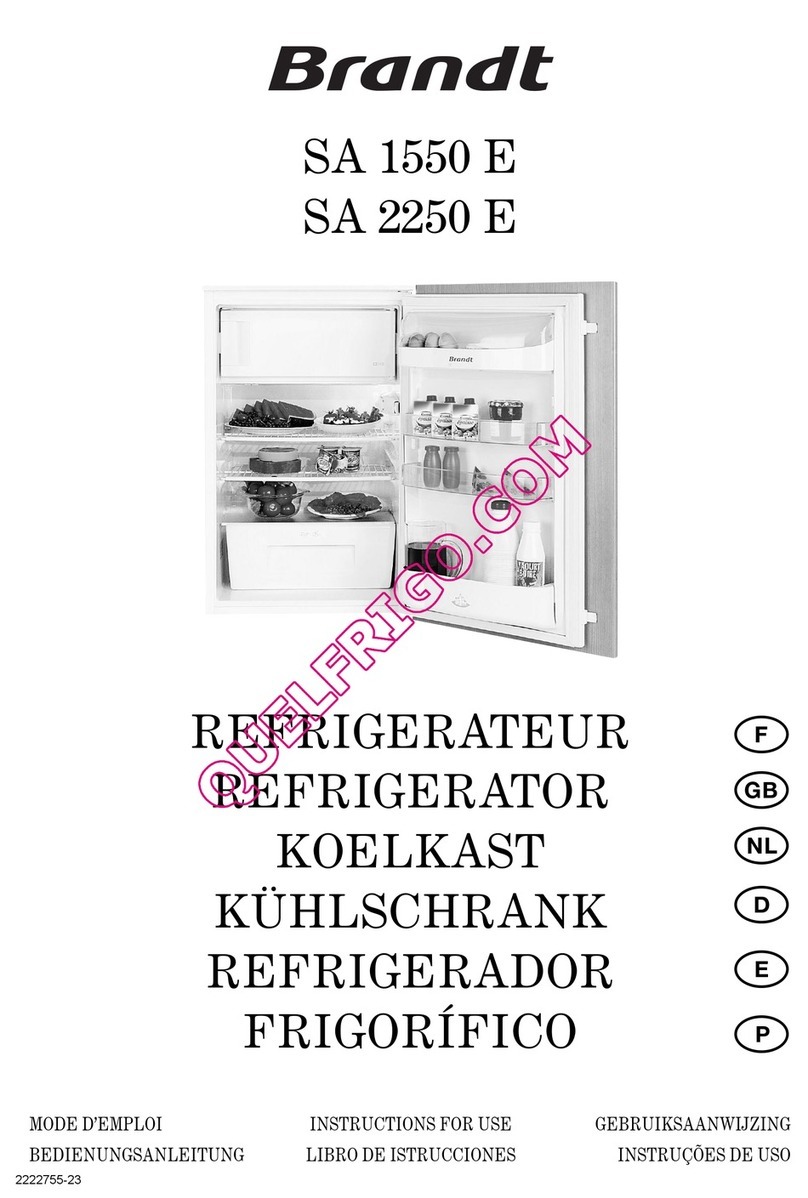 Brandt SA 1550 E User manual