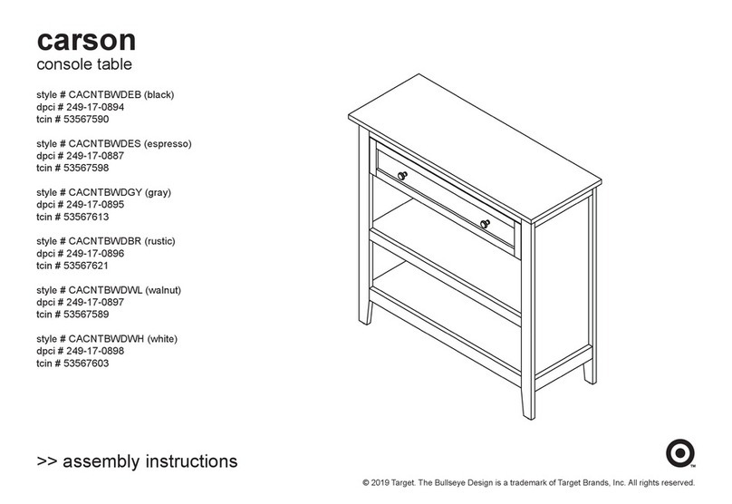 Target carson CACNTBWDEB User manual Target carson CACNTBWDEB User manual