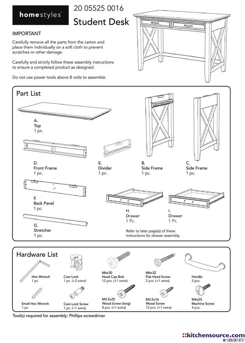 Home Styles 20 05525 0016 quick start guide Home Styles 20 05525 0016 quick start guide