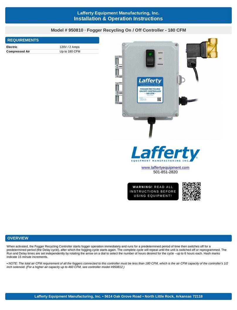 Lafferty 950810 Installation & operation instructions