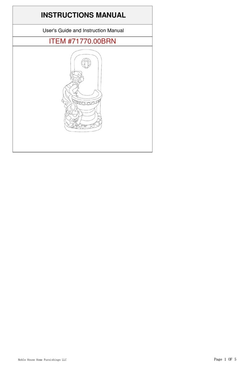 Noble House Home Furnishings 71770.00BRN instruction manual