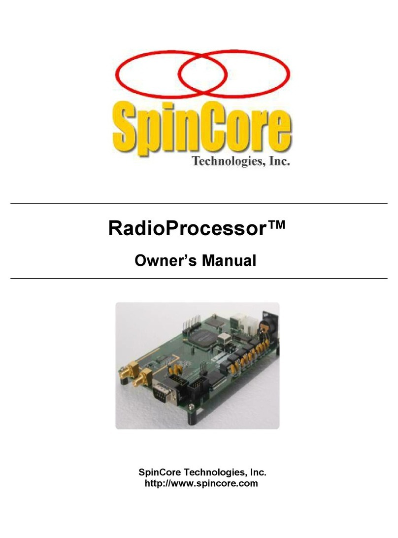 SpinCore Technologies TRX-I-50-75-300 User manual