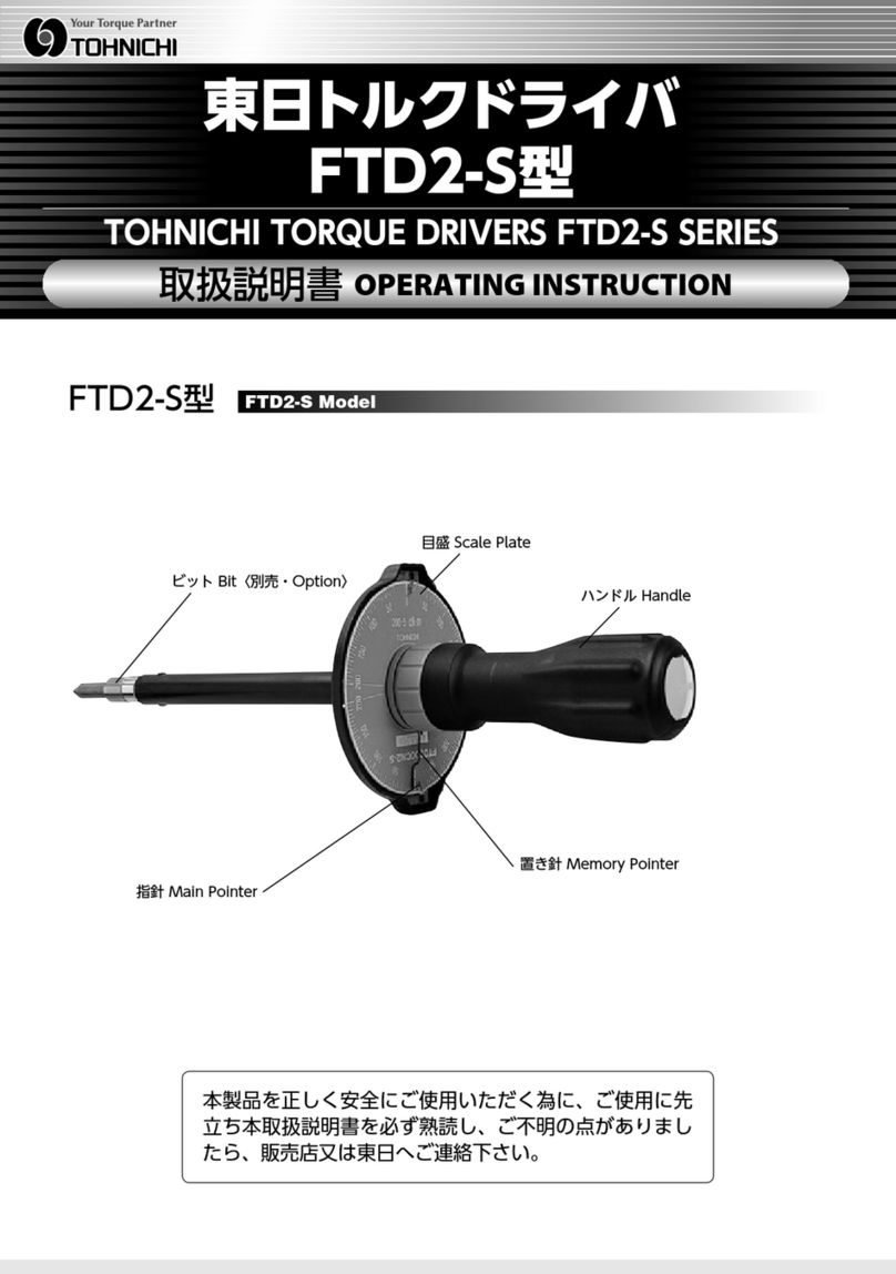 Tohnichi FTD2-S Series operating instructions