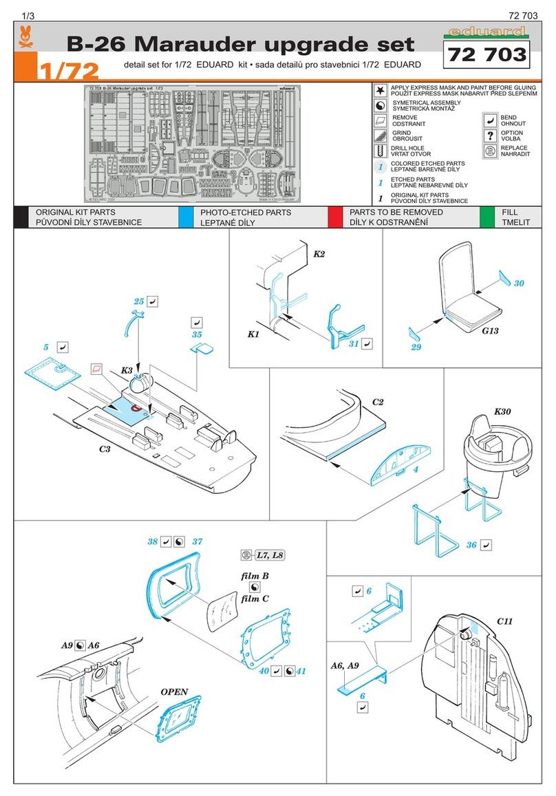 Eduard B-26 Marauder upgrade set User manual