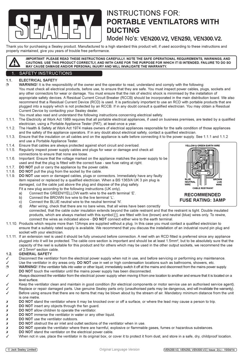Sealey VEN200.V2 instructions