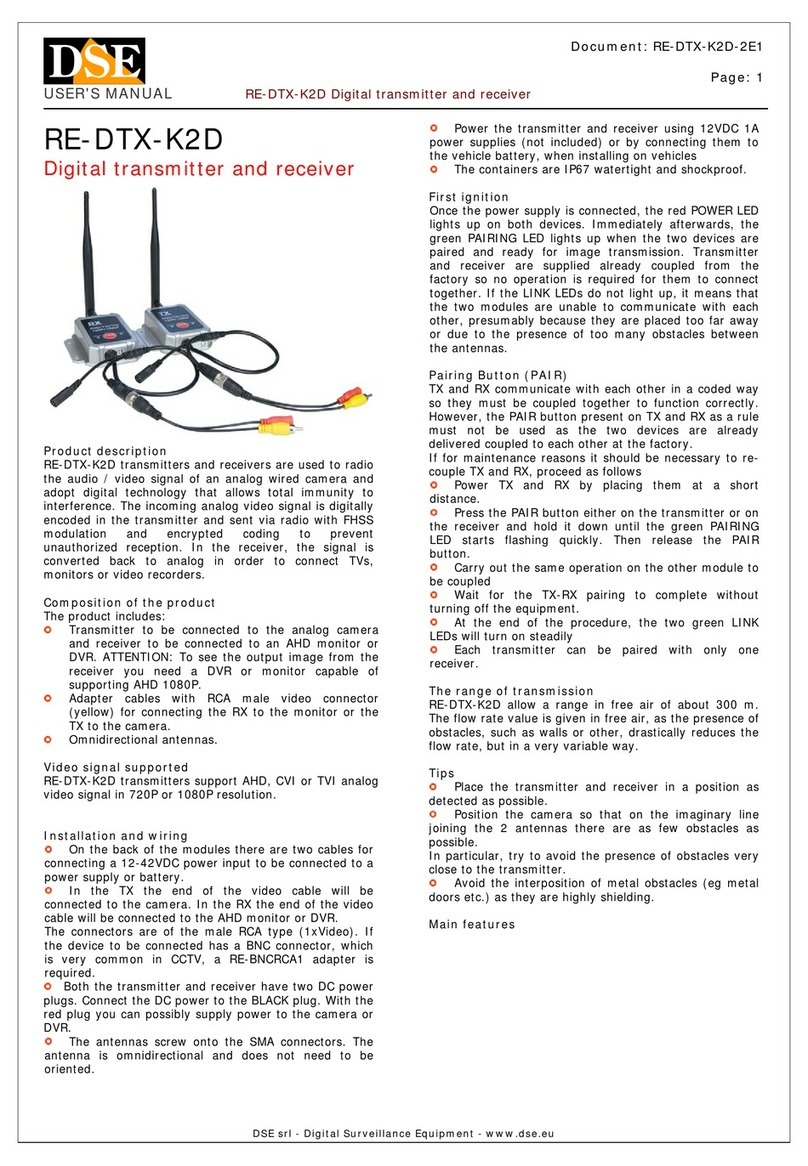 DSE RE-DTX-K2D user manual