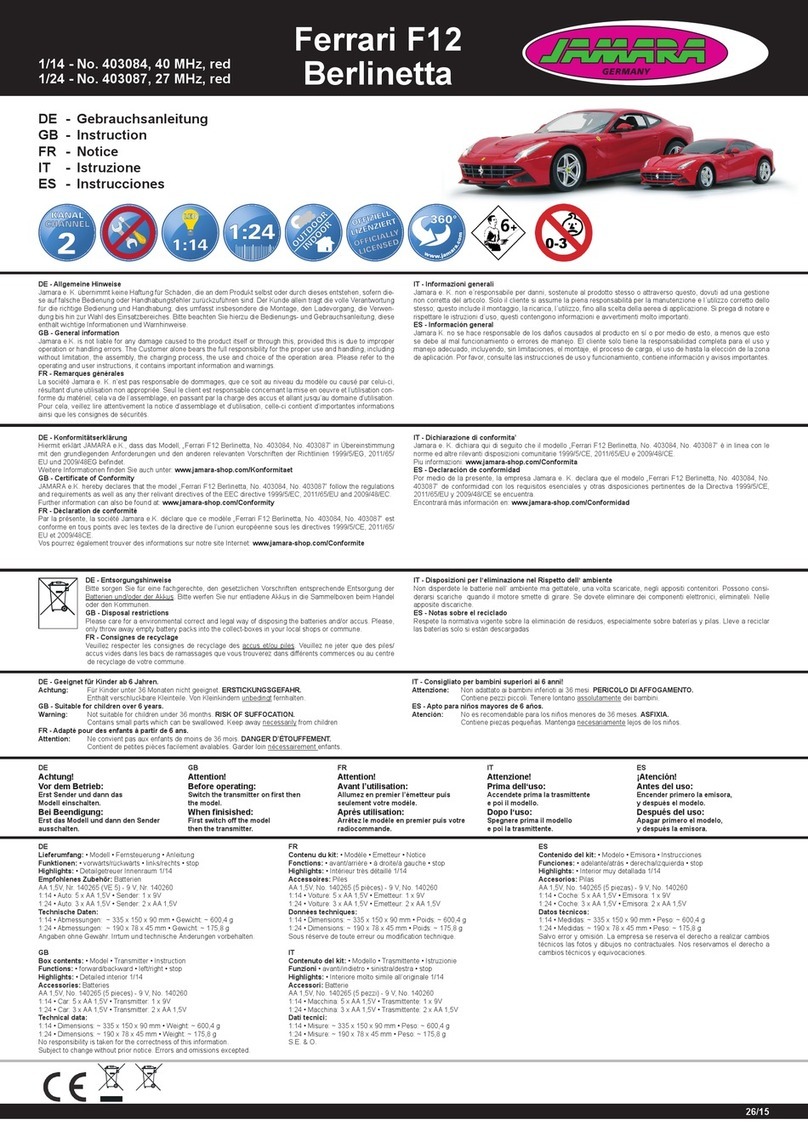 Jamara 403084 Instruction