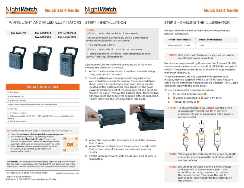 Night Watcher DW-ILWLIPM User manual