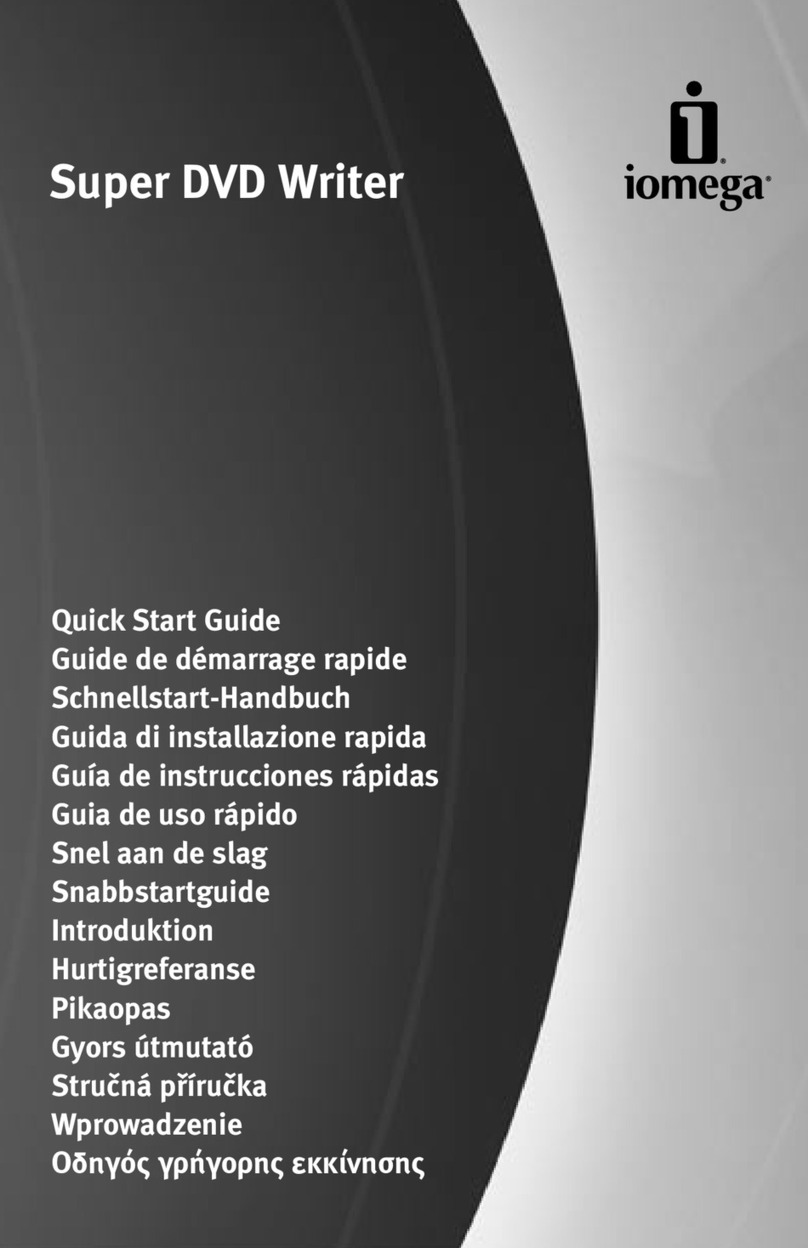 Iomega Super DVD Writer quick start guide