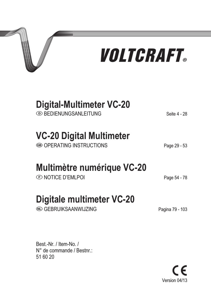 VOLTCRAFT VC-20 operating instructions