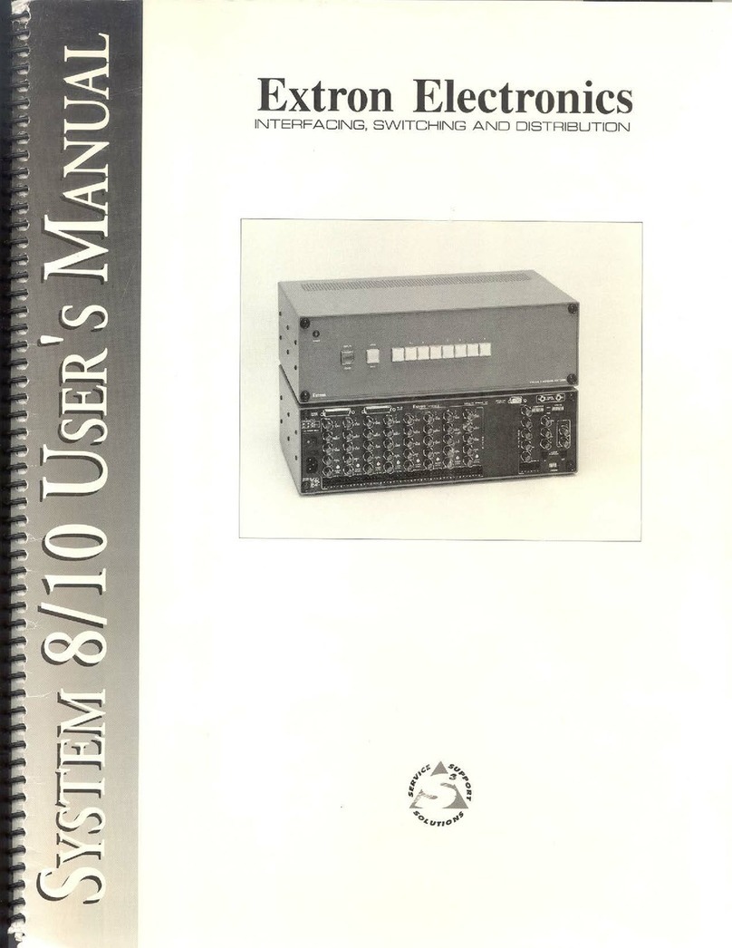 Extron electronics System 8 User manual
