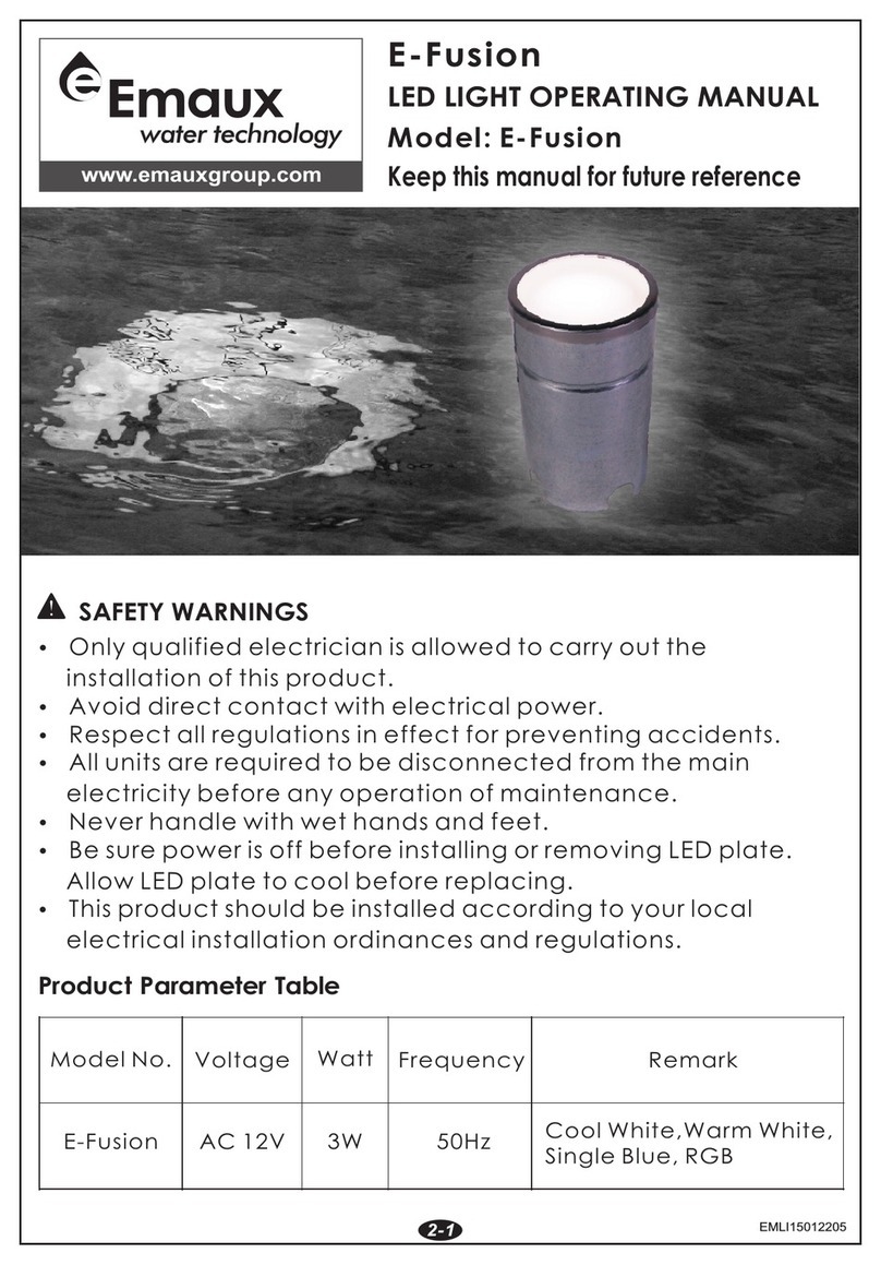 emaux E-Fusion operating manual