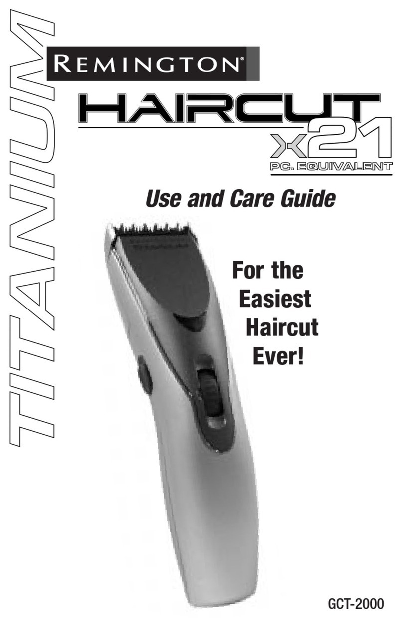 Remington Titanium EZ TRIM Use and care guide