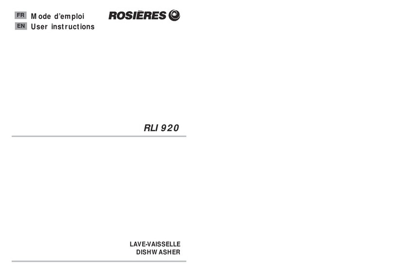 ROSIERES RLI 920 User instructions