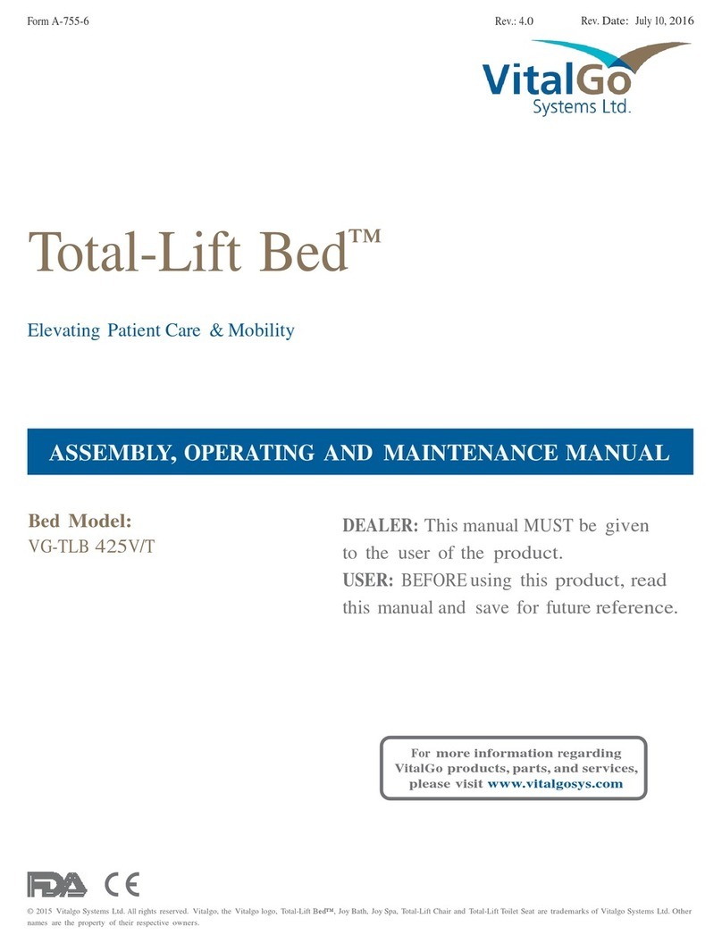 VitalGo VG-TLB 425V/T Assembly, Operating and Maintenance Instruction